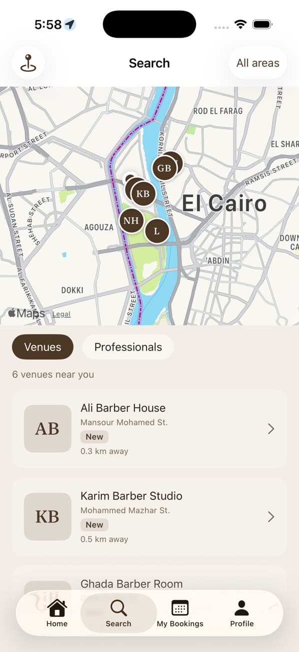 Salons nearby